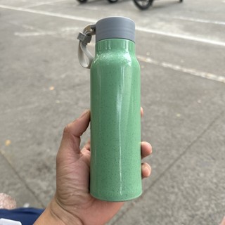 2 PCS BÌNH GIỮ NHIỆT LÕI THUỶ TINH.450ml THANH LÝ HÀNG KHUYẾN MÃI 95% KO HỘP