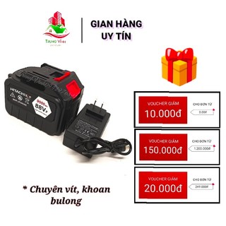 Pin máy bulong Hitachi, pin 15 cell kèm sạc dùng chung pin máy khoan, máy bắt vít, chân thông dụng