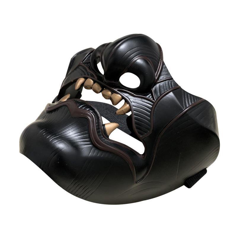 Soul mask of Malaysia Japanese ghost face dark men's and women's half face resin prajna mask Halloween