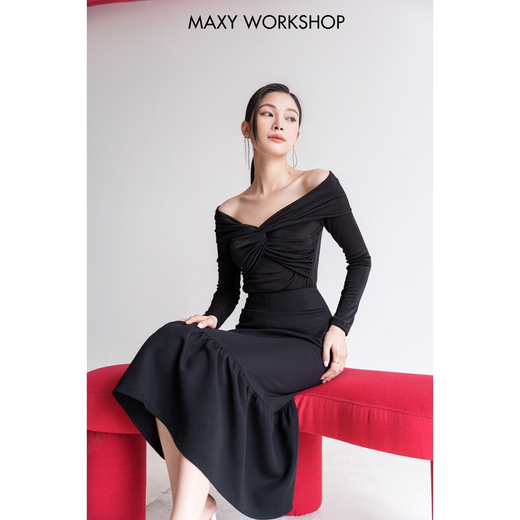 Chân váy dài đuôi cá nữ tính Fishtail Skirt Maxy Workshop