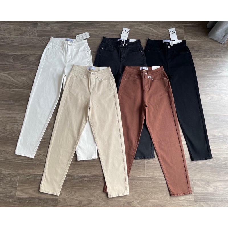 Quần momjeans trơn ZR