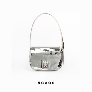 Túi đeo vai NGAOS Cosmic Flapbag Silver - Medium Size