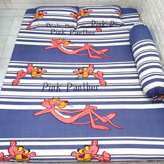 BỘ DRAP THUN HÀN QUỐC BÁO HỒNG 4 MÓN [ 1 DRAP TRẢI GIƯỜNG, 2 VỎ GỐI NẰM  1 VỎ GỐI ÔM ].