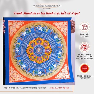 Tranh Mandala vẽ tay bởi các vị Lama Nepal - Vật phẩm Phật Giáo đem lại Bình An Cát Tường cho gia đình bạn