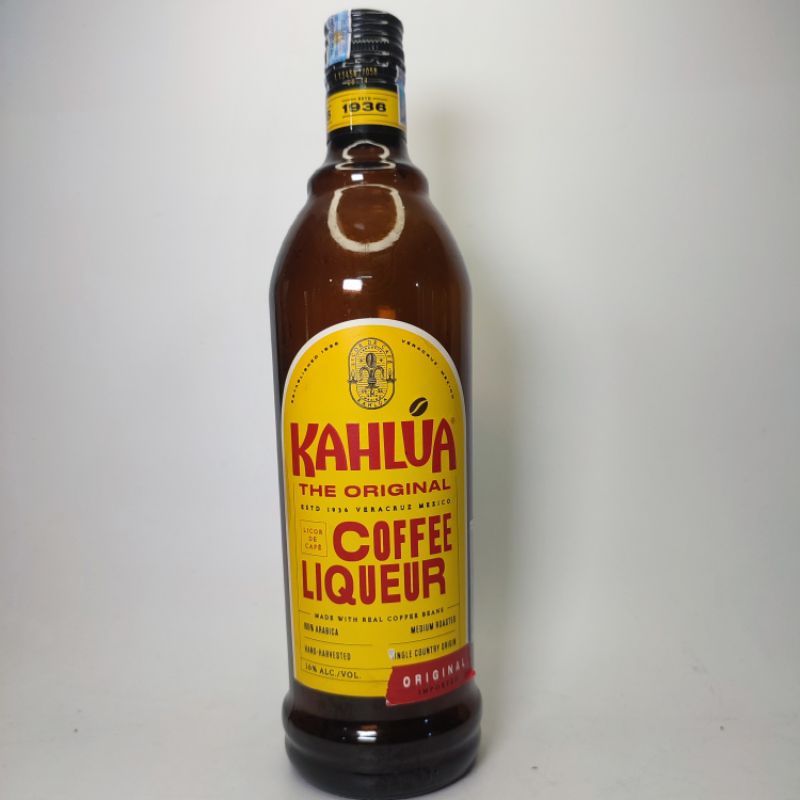vỏ chai decor kahlua.