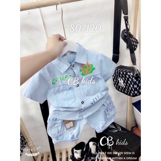 Sét áo và quần bò bé trai 8-20 kg