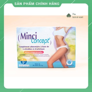 Giảm cân Minci Concept giảm mỡ bụng eo đùi an toàn hộp 30 gói của Pháp