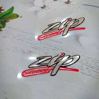 Xả kho 1 chữ Zip Tem chữ nổi dán xe piagio Zip