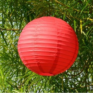 Đèn lồng đỏ giấy lụa trang trí Tết size 25cm, 20cm, 15cm