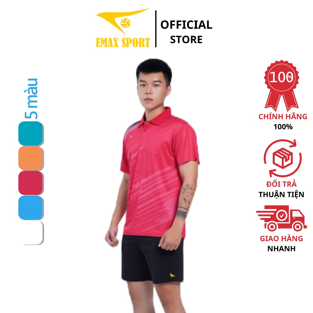 Bộ Quần Áo Thể Thao Nam Ikando Hera Cổ Trụ, Vải Thun Mè Cao Cấp, Co Giãn, Thoáng Khí - Nhiều màu