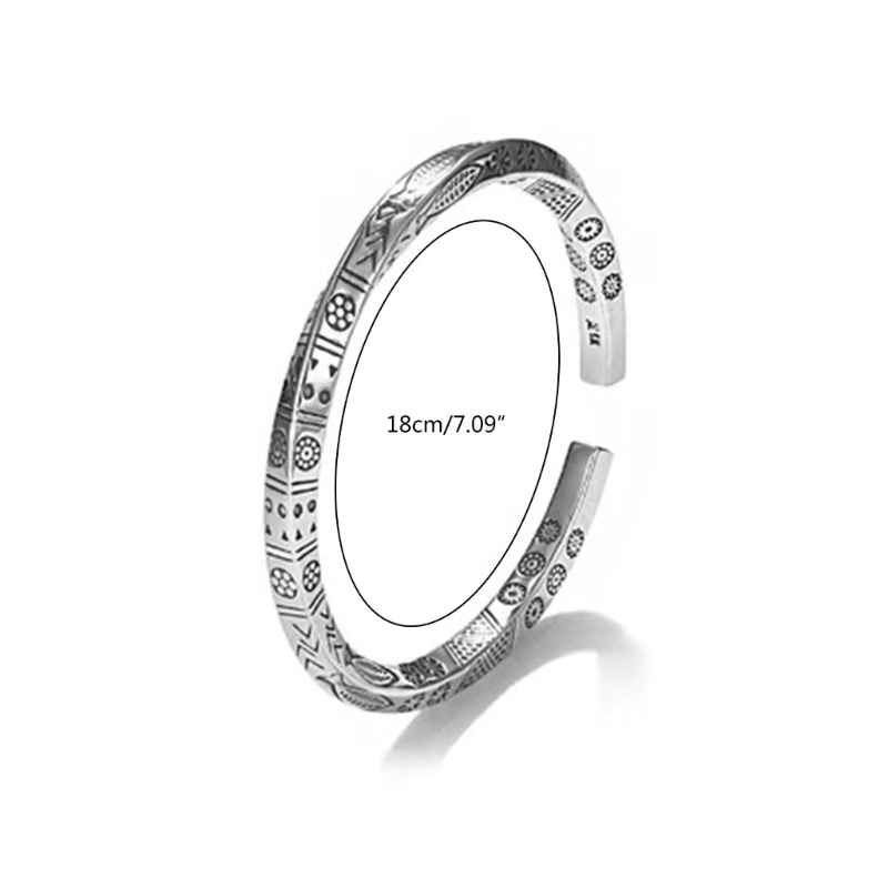 Vòng Đeo Tay Dạng Hở Họa Tiết Mobius Viking