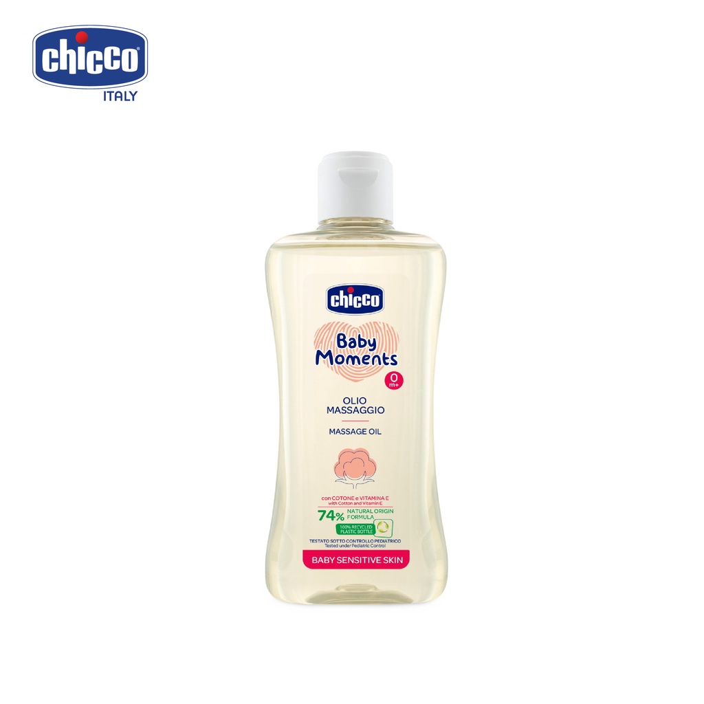 Dầu massage Chicco chiết xuất hạt bông 0M+ ( 200ml )