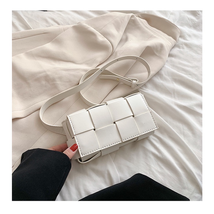 Túi Đeo Chéo Ngực Da PU Hình Vuông Cỡ Nhỏ Thiết Kế Đơn Giản Thời Trang Cho Nữ