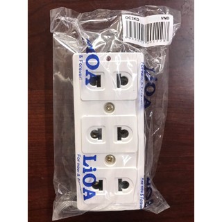 ổ cắm nỗi 3 lỗ lioa cao cấp