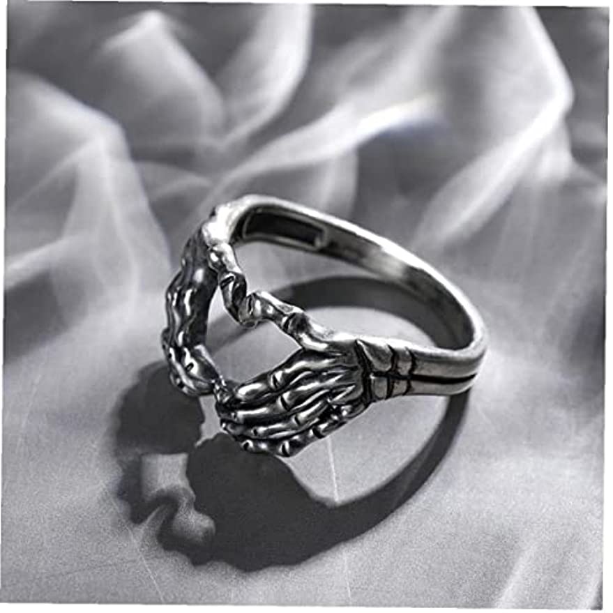 Nhẫn Thép Không Gỉ Hình Đầu Lâu Phong Cách punk hip hop Sáng Tạo Cho Nam Và Nữ