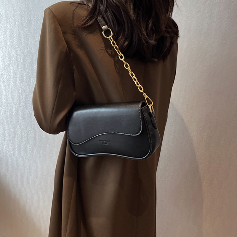 Túi Đeo Chéo Hình Vuông Cỡ Nhỏ Phối Dây Đeo Sợi Xích Thời Trang Cho Nữ