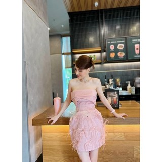 MS1385V ĐẦM BODY CUP PHỐI LÔNG full size S/M/L/XL