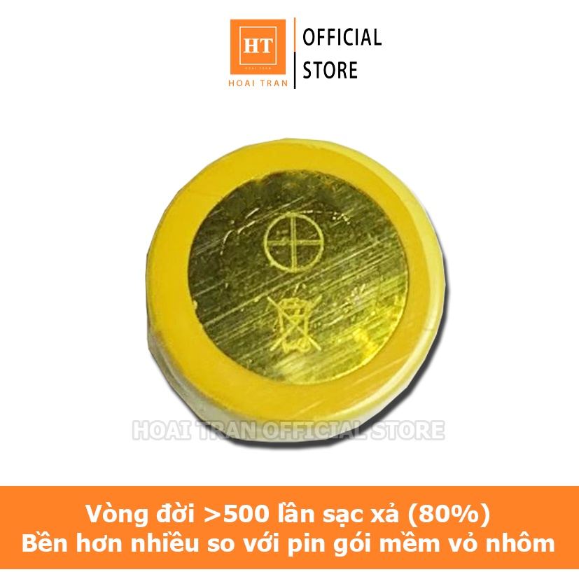 Pin nút Li-ion 3,6V 90mAh LIR 1454 cho tai nghe Bluetooth TWS, máy trợ giảng, máy trợ thính có thể sạc lại được