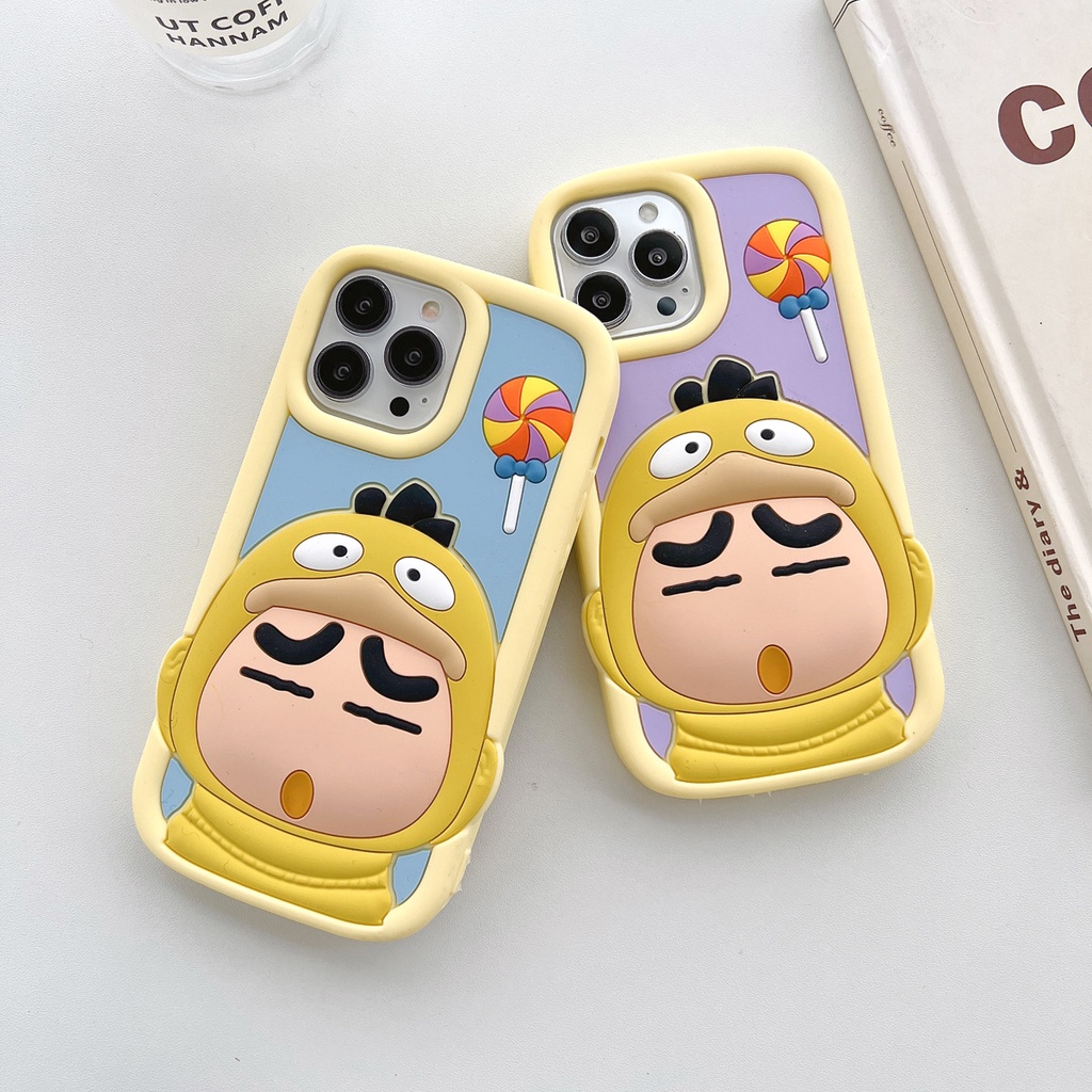 Ốp Điện Thoại Silicon In Hình Vịt Hoạt Hình Cho iphone 14 13 12 11 pro xr x xs max 7 8 6 6s plus