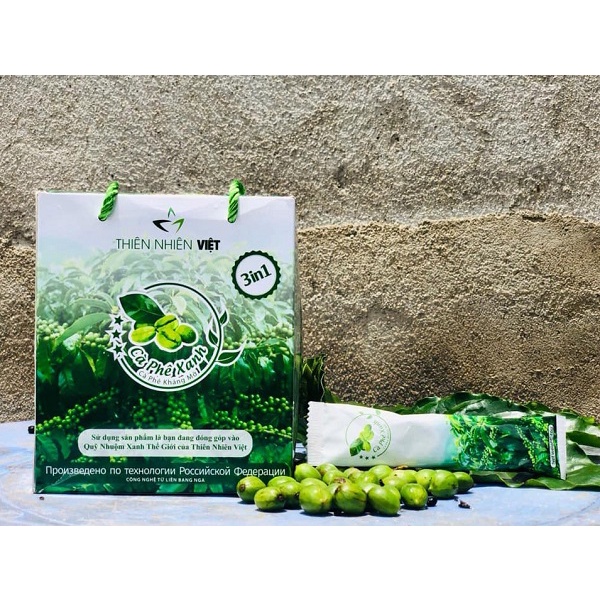 [HỘP 30 GÓI]Cà Phê Xanh Giảm Cân, Kháng Mỡ Thiên Nhiên Việt - Chính Hãng Mẫu Mới Nhất