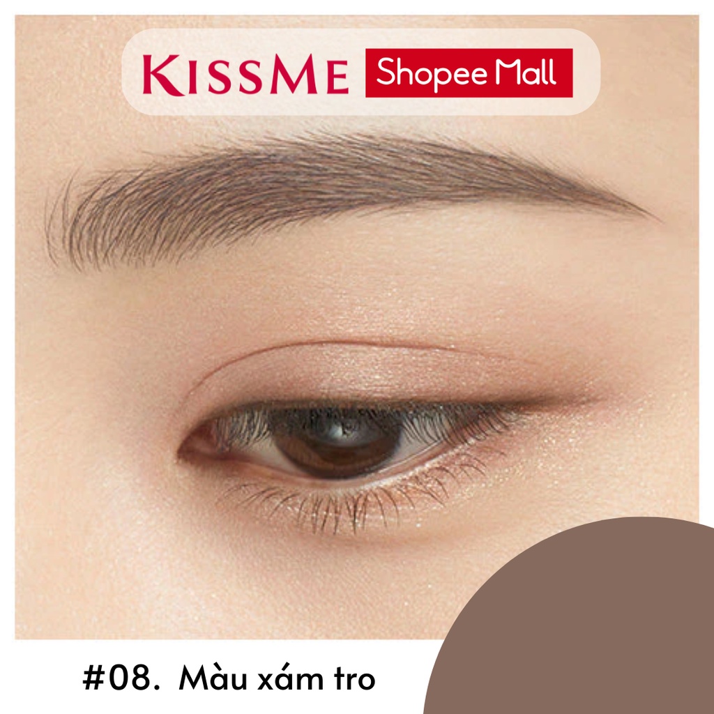 Bút Chì Kẻ Lông Mày Kissme Lõi Chì Sáp Chống Trôi Màu Tự Nhiên Kissme Heavy Rotation Eyebrow Pencil 0.09g