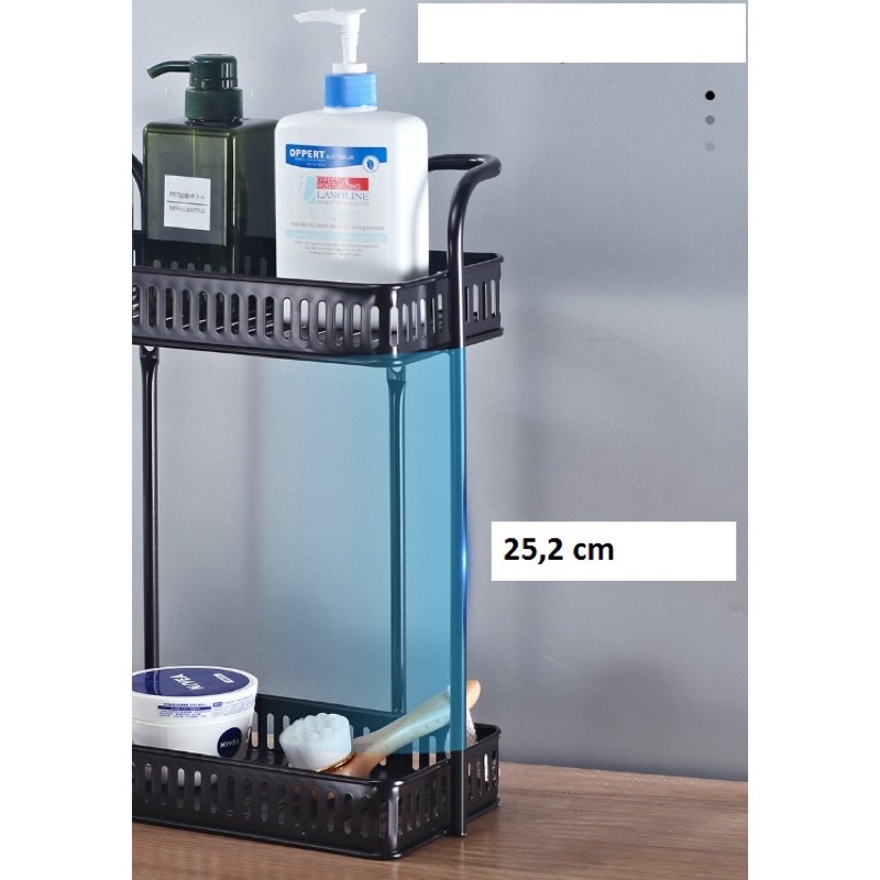Kệ Đựng đồ 3 tầng đa năng , Nhà Tắm , nhà Bếp , Kệ Thép Sơn Tĩnh Điện Cao Cấp Không Rỉ Siêu Chắc