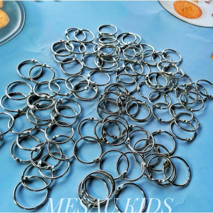 Đủ size 2-8.8cm Khoen tròn Khoen vòng mở inox, làm flashcard,Đóng Gáy Sách - Album - Nhật Kí-Tài Liệu