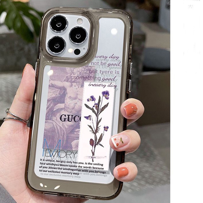 Ốp Điện Thoại TPU Silicon Mềm Trong Suốt Chống Sốc Họa Tiết Hoa Cho IPhone 14 Pro Max 11 13 12 Pro XS Max X XR 7 8 6 6S Plus