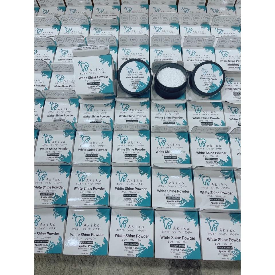 Bột trắng răng Akiko White Shine Powder, Bột trắng răng AKIKO White Shine Powder Apatite Nhật bản