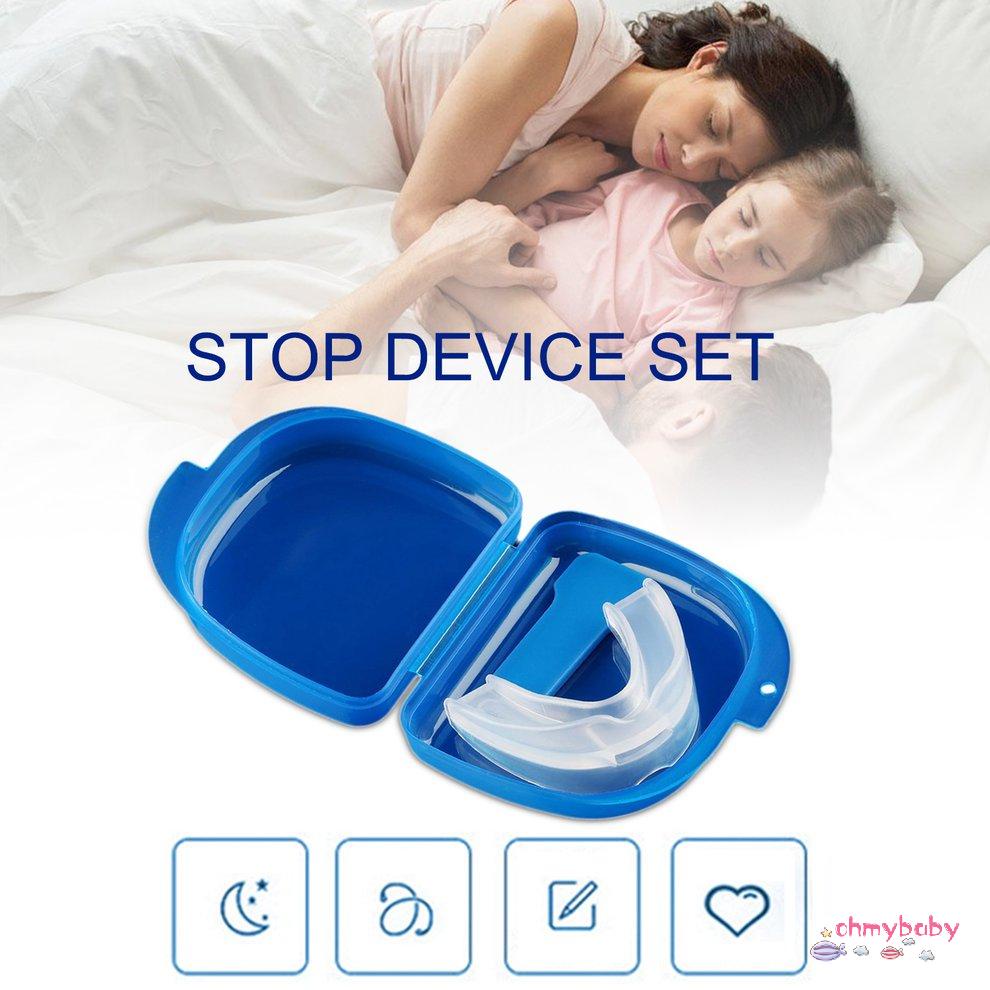 Dụng cụ bảo vệ miệng Ngừng nghiến răng Chống ngáy ngủ với hộp hỗ trợ giấc [O/6]