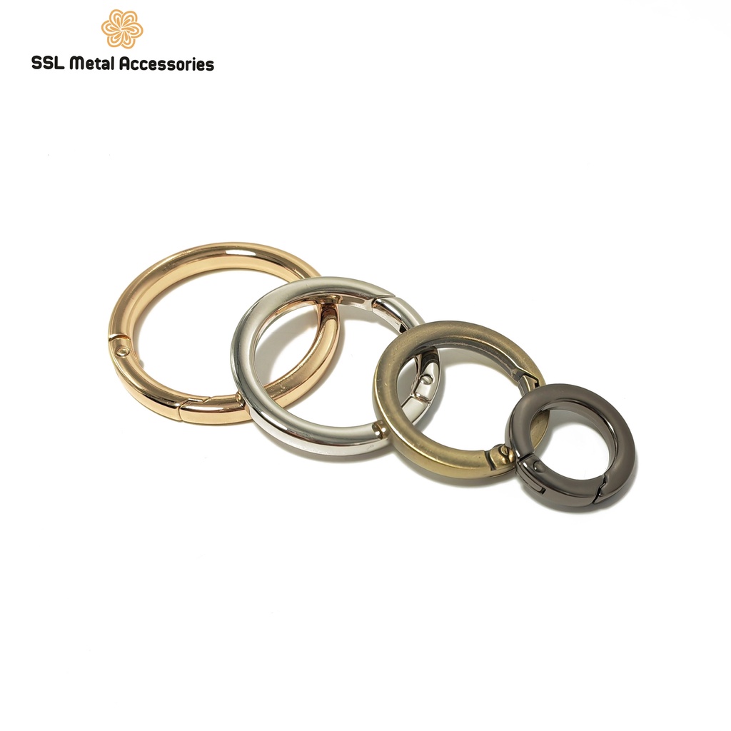 Khoen đồng cao cấp thời trang mới nhiều kích thước cho phụ kiện móc khóa YL-076 16mm/25mm/32mm/38mm