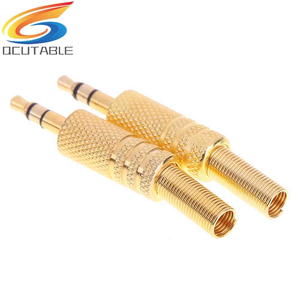 Bộ 2 Đầu Nối Jack Cắm Tai Nghe 3.5mm 1 / 8Inch