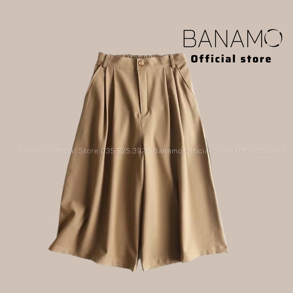 QUẦN ỐNG RỘNG DÁNG LỬNG VẢI ĐŨI NHẬT MẶC MÁT DÁNG XINH KIỂU DÁNG THANH LỊCH NHẸ NHÀNG THỜI TRANG THIẾT KẾ BANAMO 924