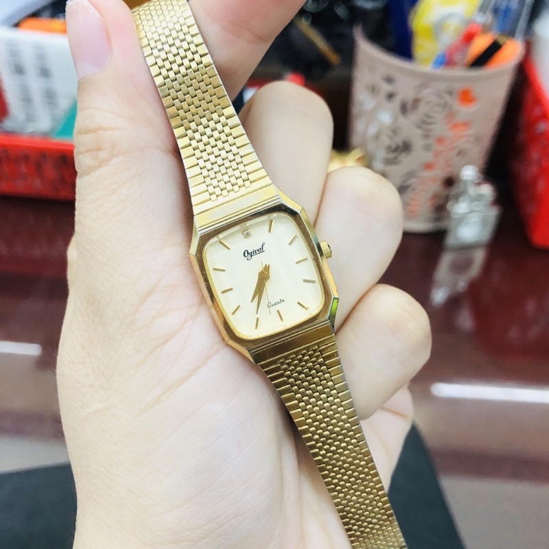 Đồng hồ nữ si nhật dáng dây lụa hiệu Ogival