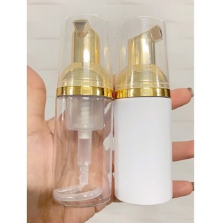 Chai tạo bọt 30ml/60ml vòi xi vàng
