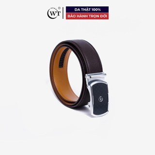 Thắt Lưng Nam WT Leather MONO OIL Da Bò Thật Cao Cấp Bản 3.5cm Khóa Tăng Đơ .Màu Nâu, Màu Đen