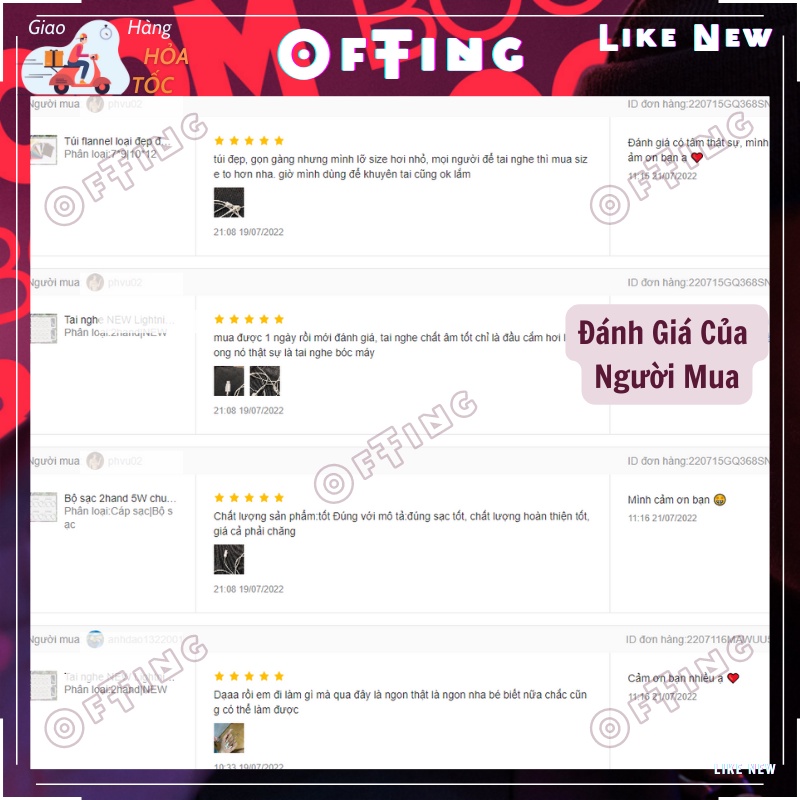 Tai nghe LikeNew bóc máy xuất nhà mạng