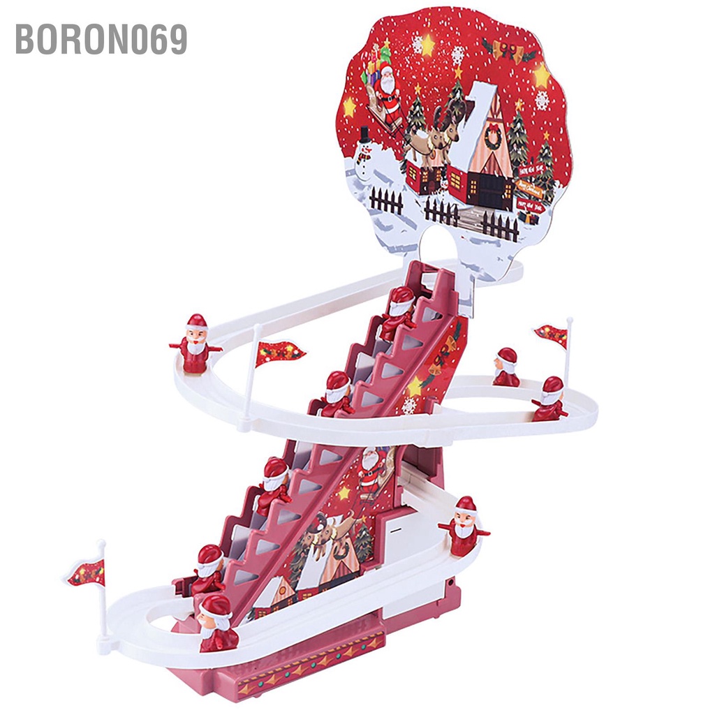 Đường ray Giáng sinh Điện tử Trượt tự động Giáo dục sớm Tàu lượn siêu tốc Boron069