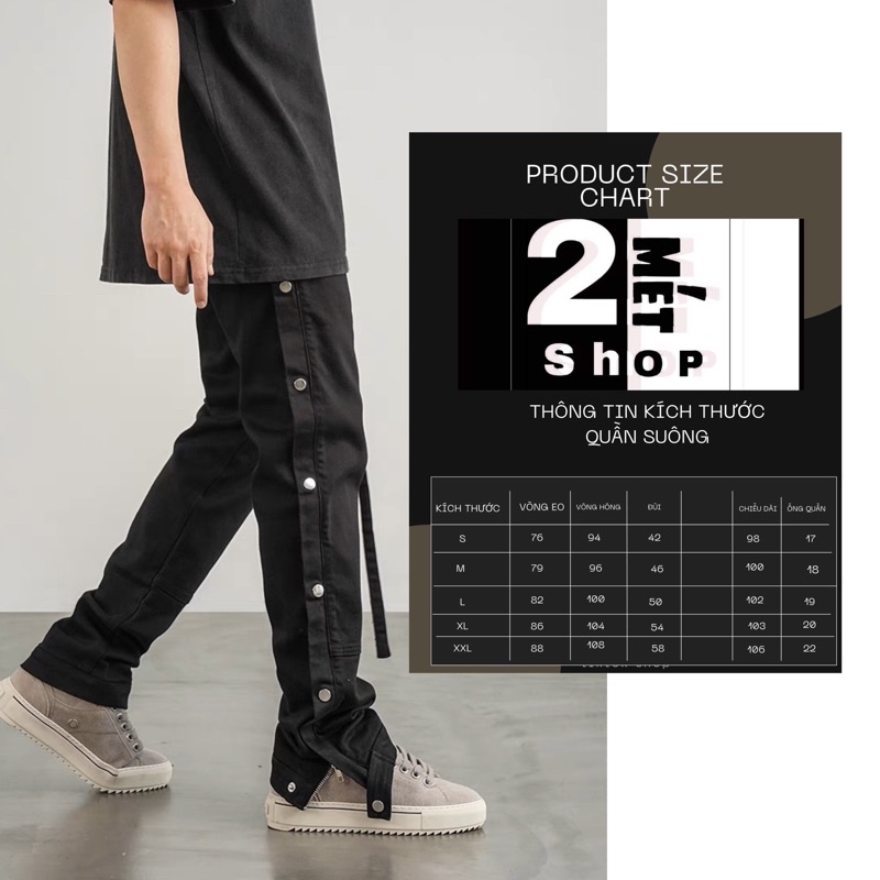 🔥 chất lượng cao🔥QHYC022 Quần KAKI Jean nữ FOG Nam Ống Đứng Khóa Chân cúc sườn 2MÉTSHOP Quần Pant Phong Cách