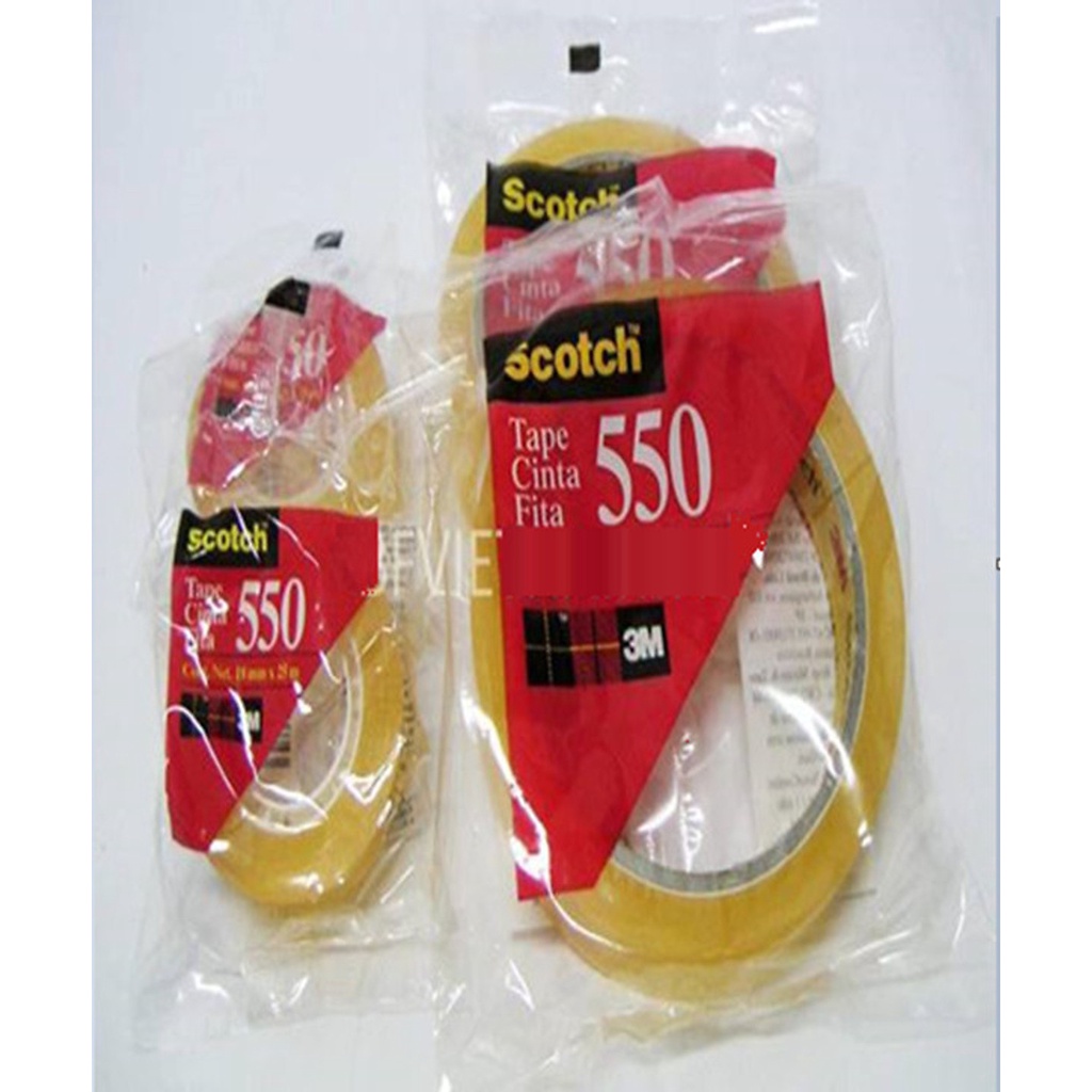 Băng keo trong suốt 3M Hàn Quốc 550R-12