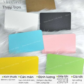 THIỆP | MINN MEOW basic mini card phong cách tối giản viết lời nhắn lời chúc mừng sinh nhật tình yêu kỷ niệm người yêu