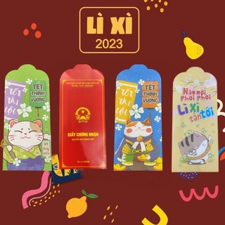 100 mẫu Bao lì xì 2023 tết hot trend dễ thương, phong lixi đỏ truyền thống chibi đẹp độc lạ