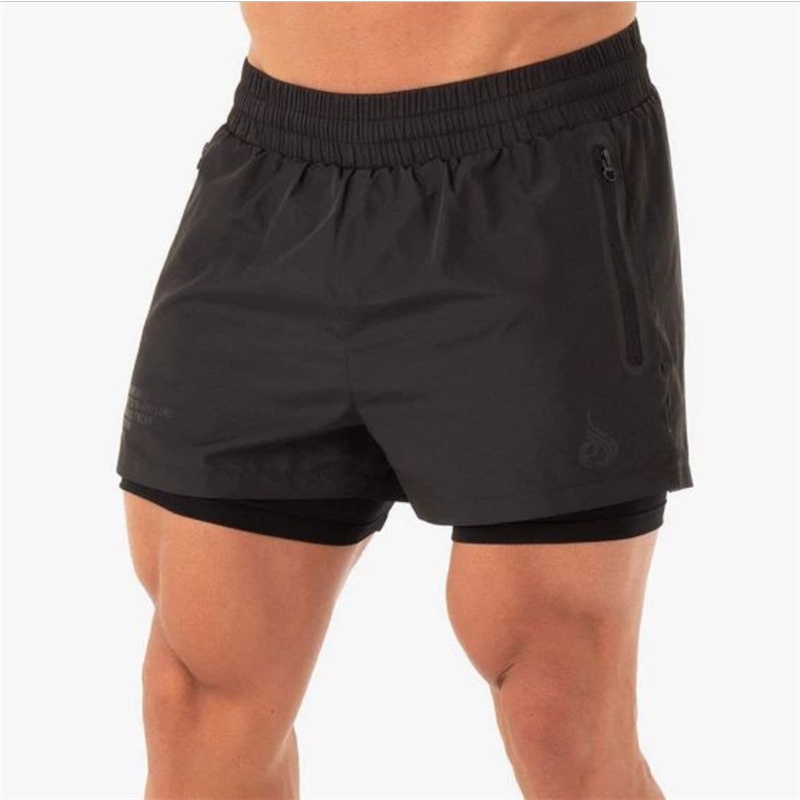 Quần short nam 2 lớp RYDERWEAR, Quần đùi thể thao Gym nam, Quần nam chạy bộ thể dục thao