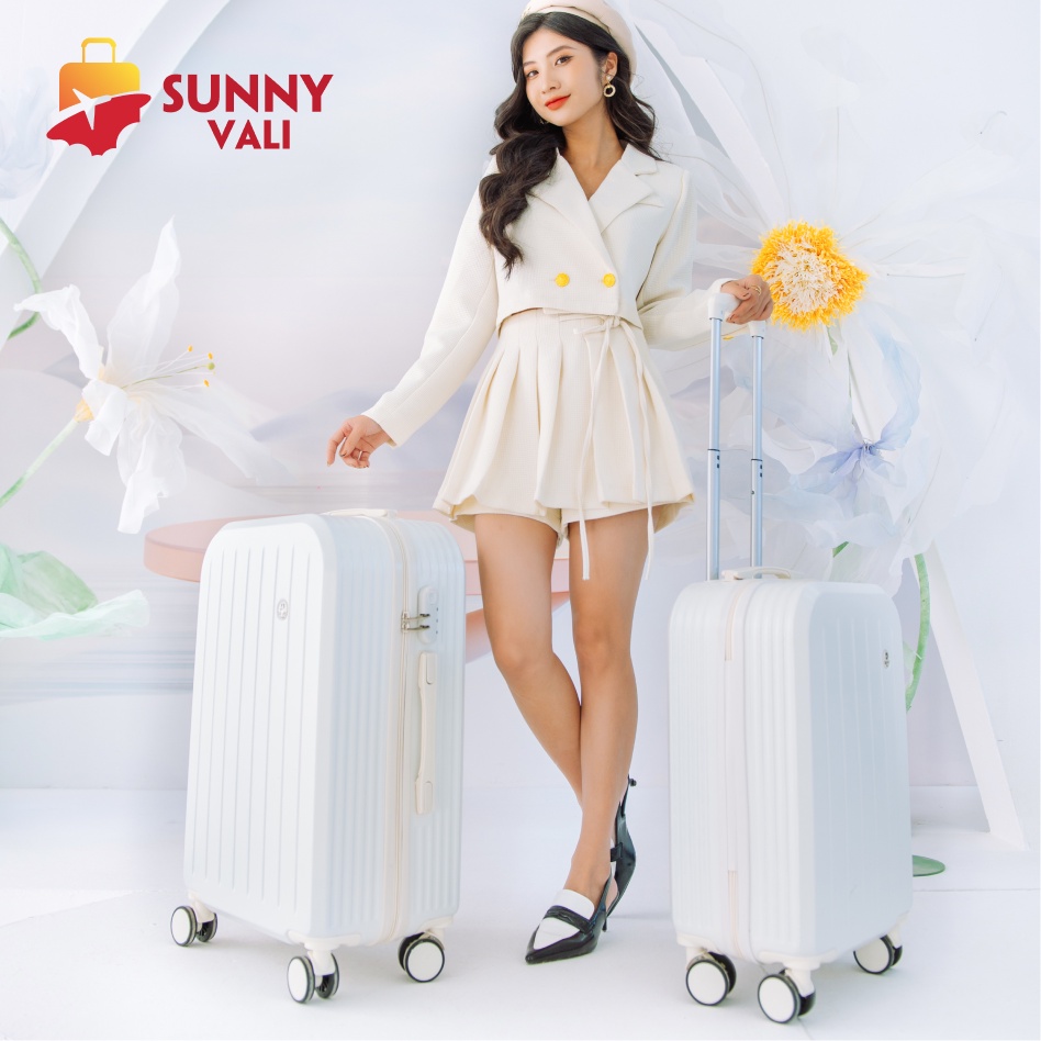 COMBO Vali SUNNY SV07 nhựa ABS + PC Bền Đẹp SIZE 20 + 24