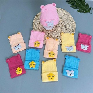 Mũ Len Sơ Sinh Cho Bé 0-6 Tháng
