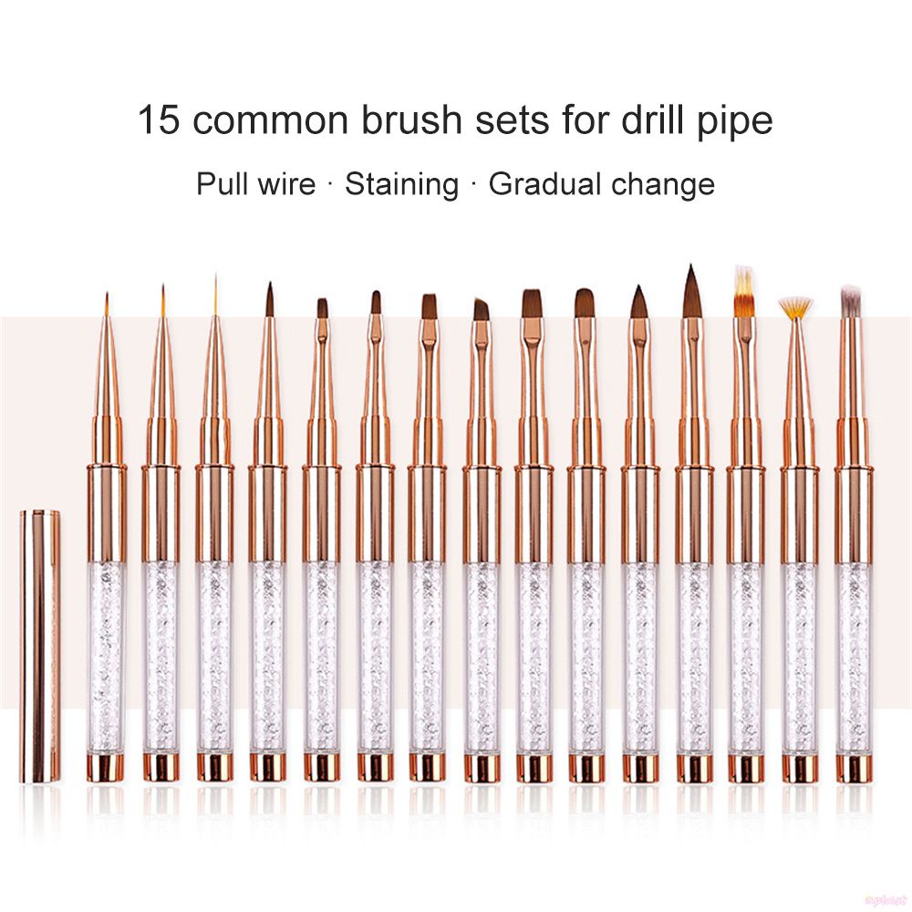 ♕1 Cây Cọ Acrylic Nghệ Thuật Làm Móng Gel Uv Pha Lê Bút Quang Trị Liệu Màu Gradient Dây Nhuộm Vẽ Chạm Khắc Phụ Kiện Làm Móng Ubest