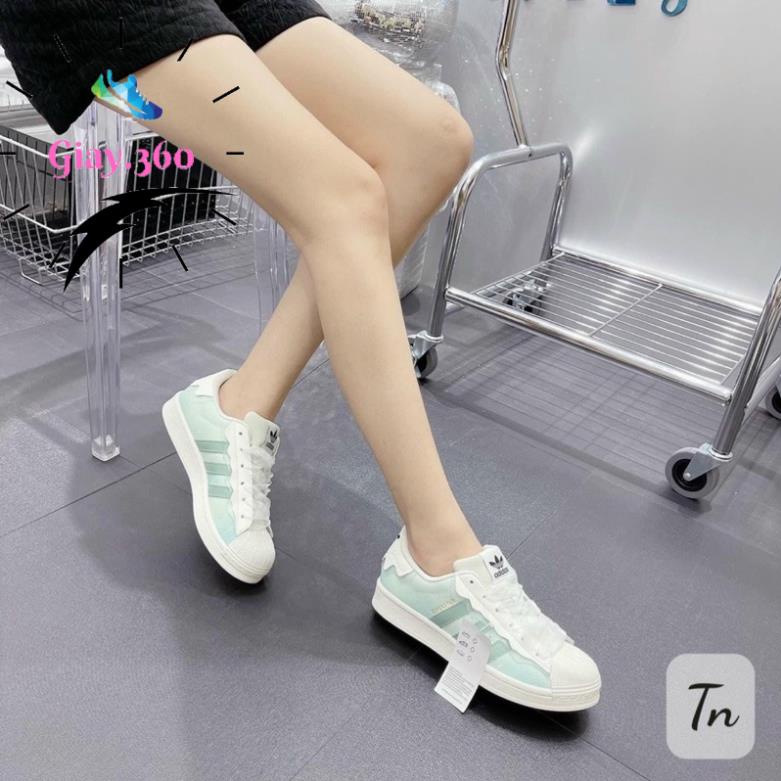 Giày thể thao nữ adidas sò hồng,xanh.giày adidas sò hồng kem ful hộp ful box