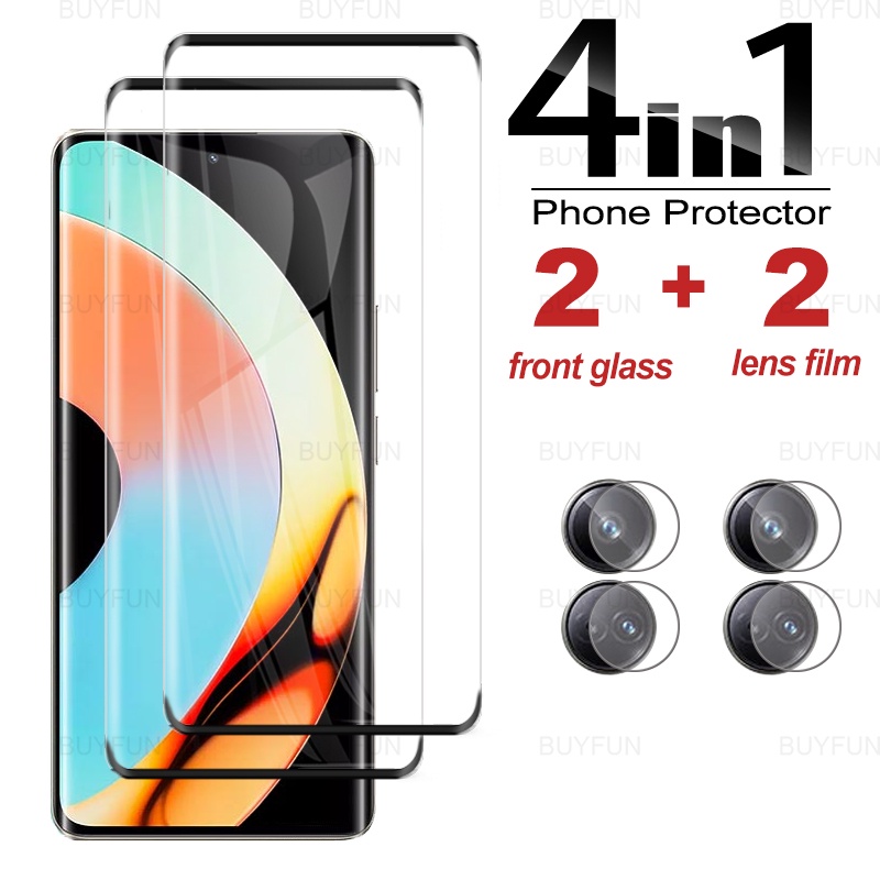 Kính Cường Lực 9D 4 Trong 1 Bảo Vệ Ống Kính Máy Ảnh Cho Oppo Realme Realmy 10 Pro Plus Realme 10 Pro +