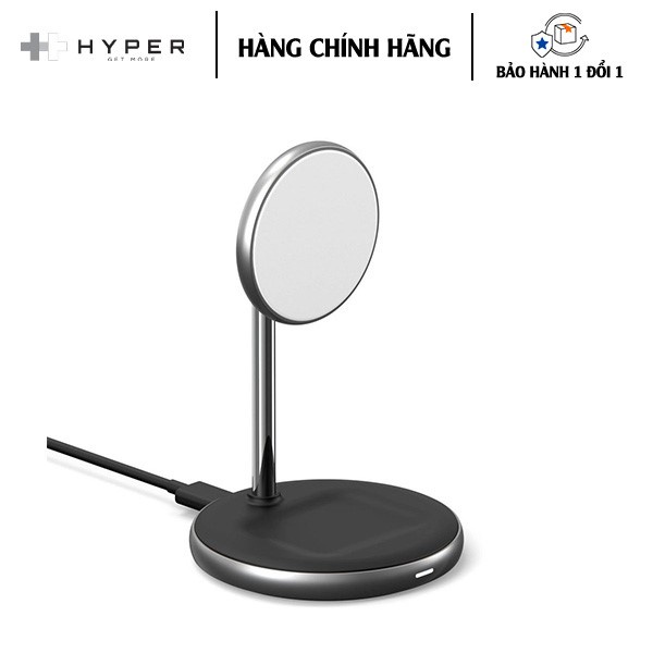 BỘ SẠC KHÔNG DÂY CHO IPHONE 12 SERIES & Cho AIRPODS HYPERJUICE MAGNETIC 2 IN 1 WIRELESS C STAND