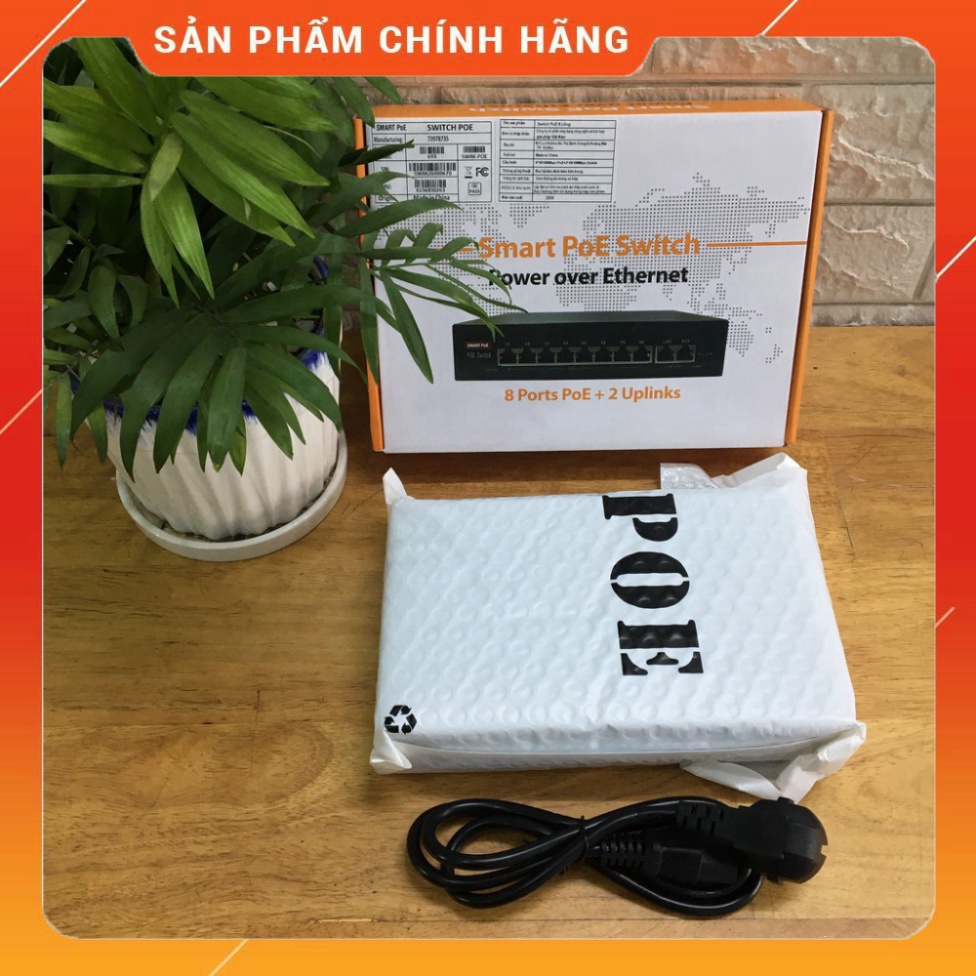 ATA Switch PoE 8+2 Port Smart (bộ chia mạng poe 8 cổng, 2 cổng uplink) sản phẩm chính hãng Global ATA